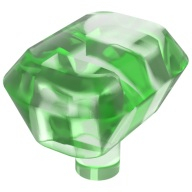 Lego kámen nekonečna, průhledná světle zelená (36451a TRANS-BRIGHT GREEN)